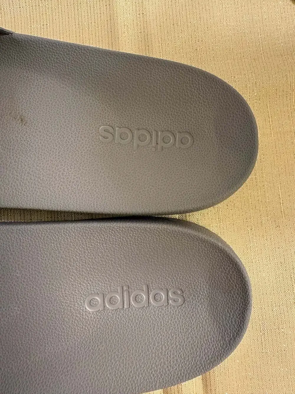 Adidas Adilette Cloudfoam Slides Grey White
